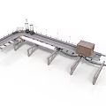 Industrial Port Loading Equipment With Long Platform Support Structures And Container Module