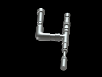 Modern Piping 3d model