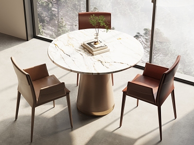 Modern Leisure Table and Chair Negotiation Table and Chair Dining Table and Chair Table and Chair Combination model