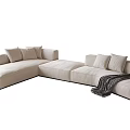 Modern multi-person sofa corner sofa sofa 3d model