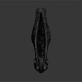 Mythical Animal Lying Stone Sculpture With Intricate Carving Patterns And Ancient Style