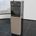 Modern Black Brown Water Dispenser With Control Panel And Display For Indoor Home Use