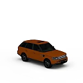 Orange Land Rover Range Rover SUV Exterior With Alloy Wheels And Black Trim