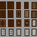 Various Cabinet Door Designs With Different Patterns Glass Panels And Colors