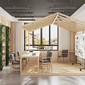 Modern Library Activity Room 3d model
