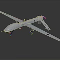 Modern Aircraft Predator Fighter Next Generation Aircraft 3d model