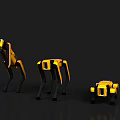 robot dog mechanical dog quadruped robot 3d model