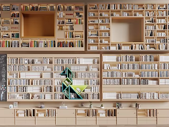Modern Bookcase Library Bookcase Combination Low Bookcase Office Bookcase Study Bookcase 3d model