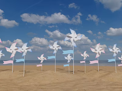 Windmill beauty Chen 3d model