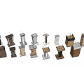 Various Modern Podiums With Wooden And Metal Designs For Interior