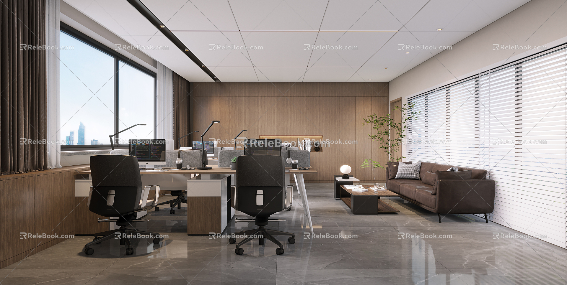 The Modern Office 3d model