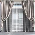 Gray Velvet Curtains With Sheer White Liner And Tassel Tiebacks For Modern Window Decor