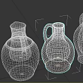 Traditional Handmade Clay Vases With Decorative Patterns And Various Shapes