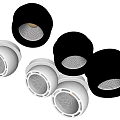 Modern Recessed Downlights in White and Black with Sleek Design and Warm LED Lighting