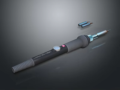 Professional Electric Soldering Iron Tool With Adjustable Temperature And Tips Accessories 3d model