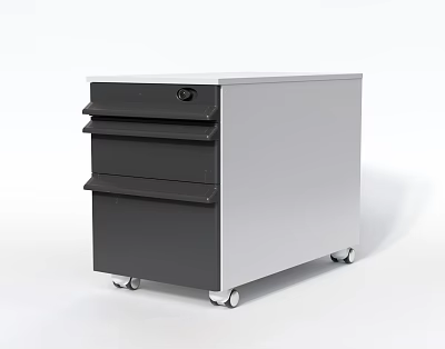 Durable Hardware Tools Storage Cabinet With Three Drawers And Mobile Wheels 3d model