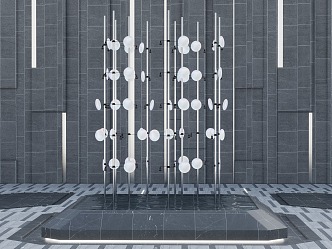 Modern Urban Sculpture 3d model