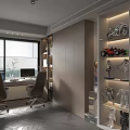 Modern Living and Dining Room With Gray Sofa Wall Art Dining Table And Open Kitchen