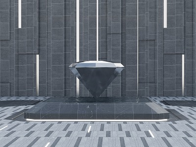 Modern Urban Sculpture 3d model