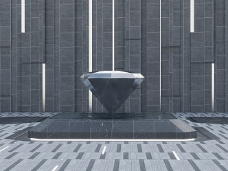 Modern Urban Sculpture 3d model