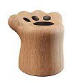 Cute Solid Wood Cat Paw Shaped Sofa Stool For Modern Cozy Home Living Room Decor