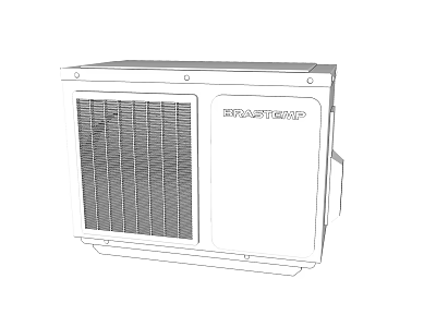 Wall Mounted Air Cooler Fan With Efficient Cooling Grille Design For Home Use 3d model