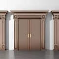 Elegant Classic Wooden Doors With Intricate Carvings Ornate Frames And Brass Handles