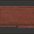 Red Wooden Drawer Chest With Four Drawers And Classic Design