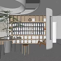 Modern Library Bookstore 3d model