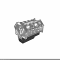 Aluminum Alloy Automotive Engine Block With Precision Cylinder Bores And Structural Design