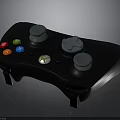 Black Xbox Game Controller with Dual Joysticks Colorful Buttons and Central Logo for Gaming Electronics