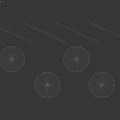 Decorative Display Components With Solid White And Speckled Spheres Alongside Panel Elements