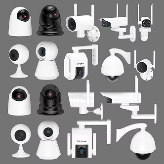 Modern camera combination 3d model