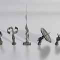 Various Types of Industrial Communication Equipment with Antennas Dish Receivers and Tower Structures