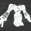 Yellow And White Robot Game Character With Large White Ears And Yellow Body