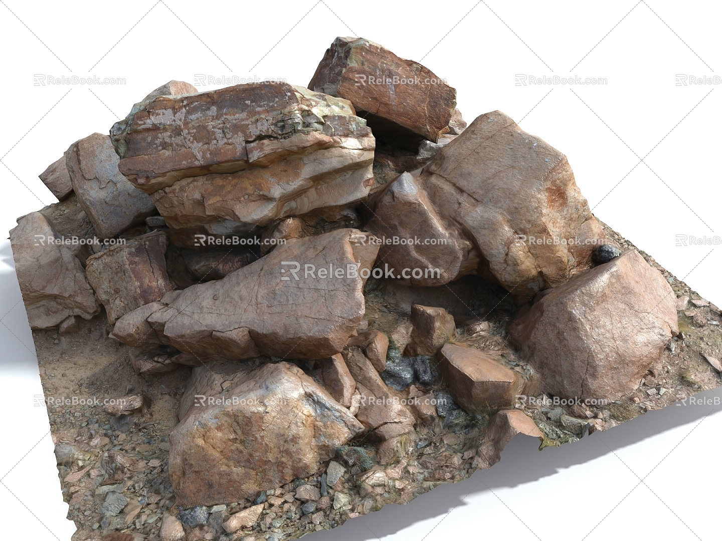 Modern Style Stone 3d model