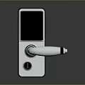 Smart card door lock smart lock smart door lock digital lock digital door lock security door lock password lock 3d model