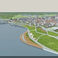 Ancient Architecture Plaza With People Activities And Traditional Surrounding Buildings