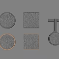 Cabinet Handles In Round Square T Shaped Designs With Black Brown Colors