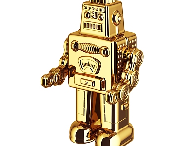 Ornaments robot jewelry metal 3d model