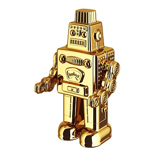 Ornaments robot jewelry metal 3d model