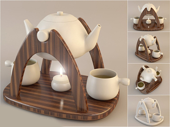 Tea Set 3d model