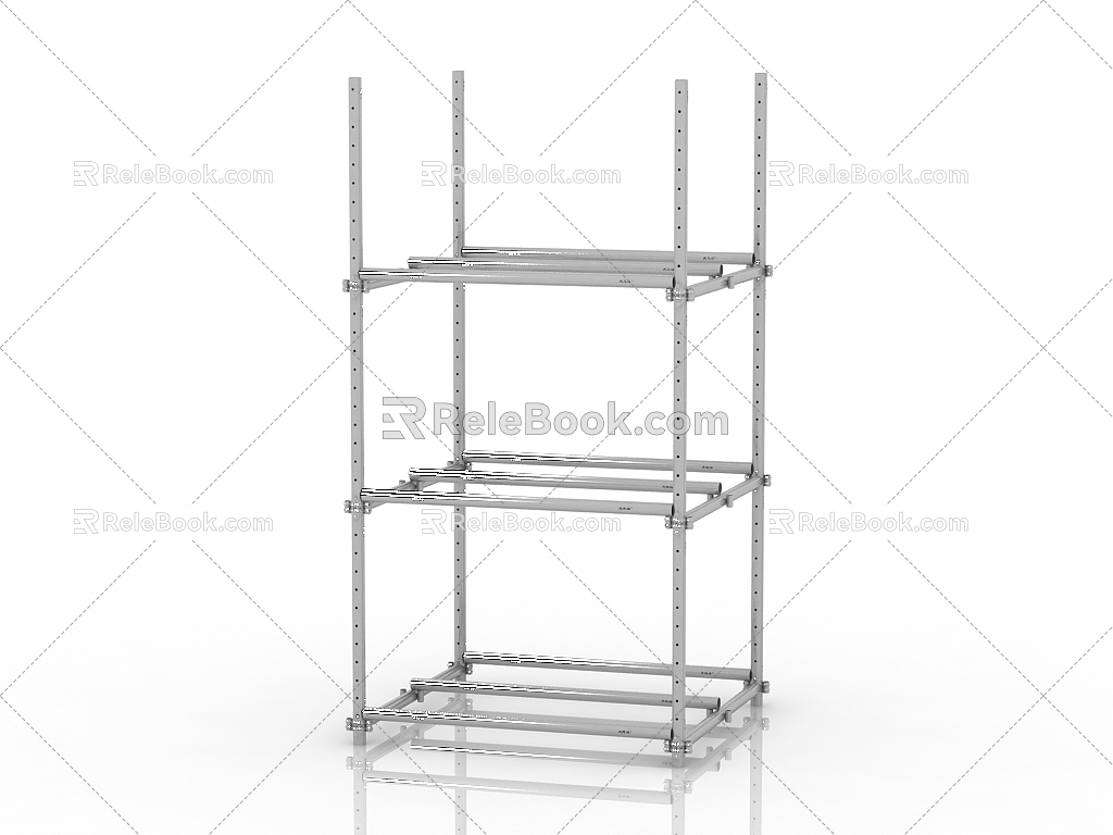 Modern exhibition shelf 3d model