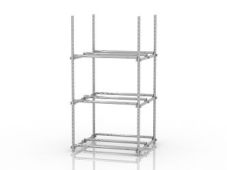 Modern exhibition shelf 3d model