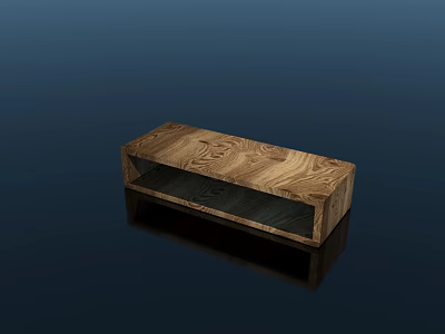 Modern Wooden Storage Cabinet With Natural Wood Grain Surface And Sleek Design 3d model