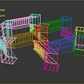 Heavy Duty Red Steel Scaffolding Equipment Frame For Construction Support Structures