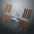 Advanced Space Station Equipment Featuring Solar Panels And Integrated Modular Structures 3d model