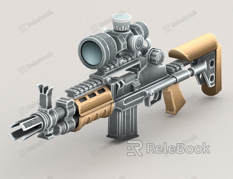 Cartoon toy gun model