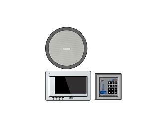 Switch socket panel combination 3d model