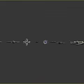 Ancient weapons Cold weapons Medieval items Medieval weapons Swords, spears, halberds, axe hooks 3d model